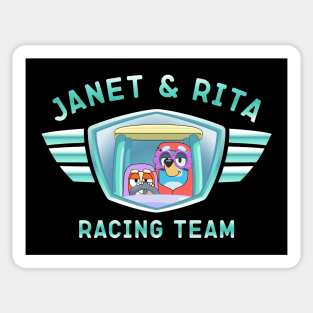 Bluey Grannies, Janet & Rita Racing Team Sticker